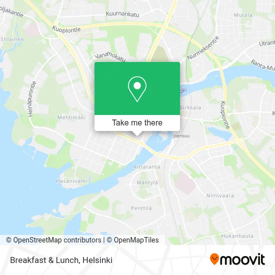 Breakfast & Lunch map