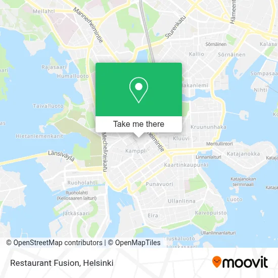 Restaurant Fusion map