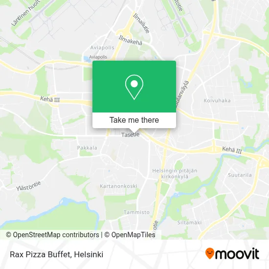 Rax Pizza Buffet map