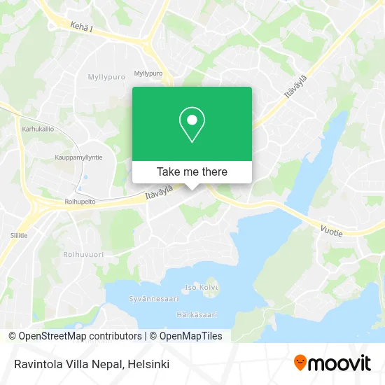 Ravintola Villa Nepal map