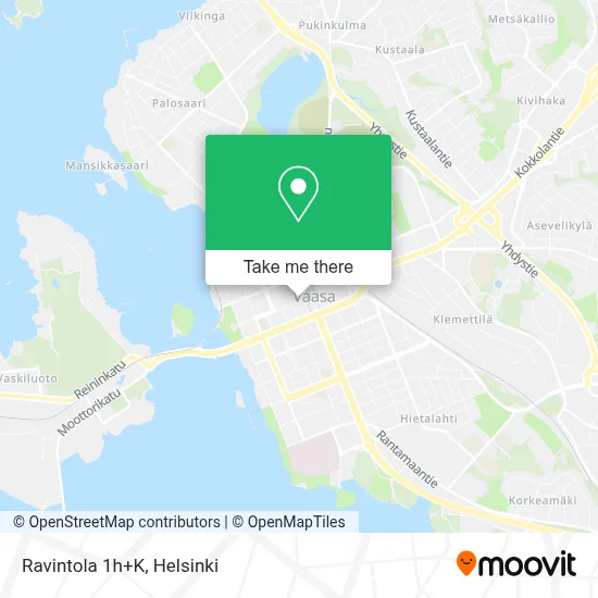 Ravintola 1h+K map