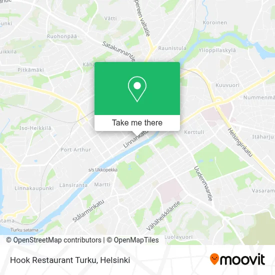 Hook Restaurant Turku map