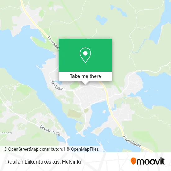 Rasilan Liikuntakeskus map