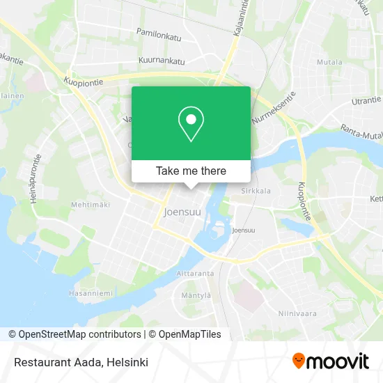 Restaurant Aada map