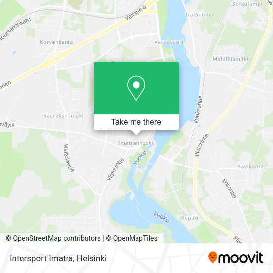 Intersport Imatra map