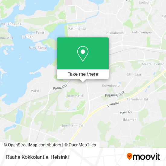 Raahe  Kokkolantie map