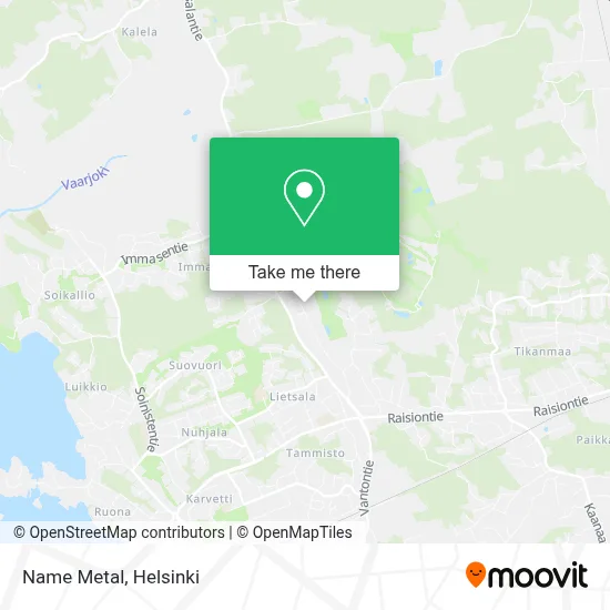 Name Metal map