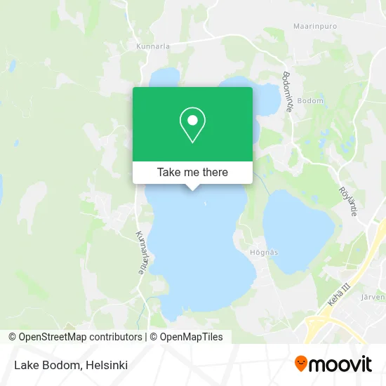 Lake Bodom map