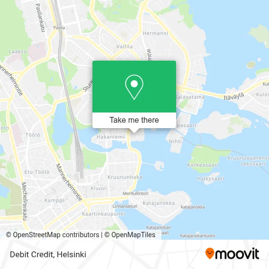 Debit Credit map