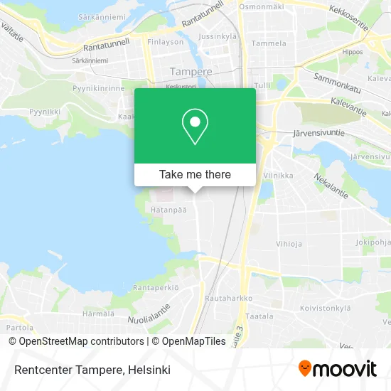 Rentcenter Tampere map