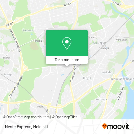 Neste Express map