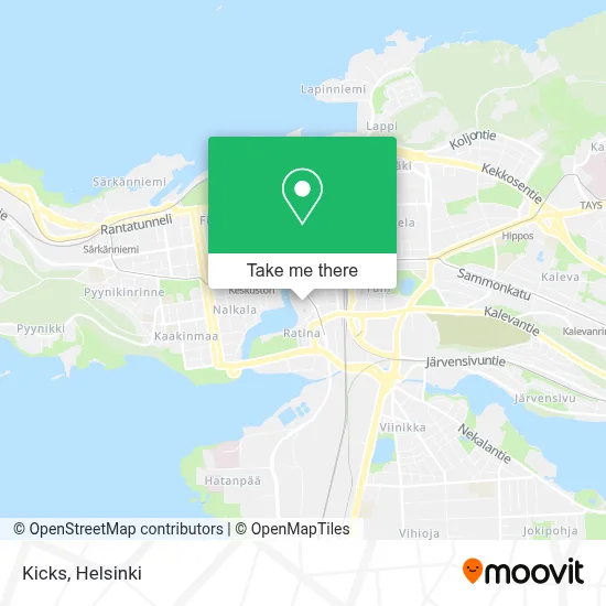 Kicks map