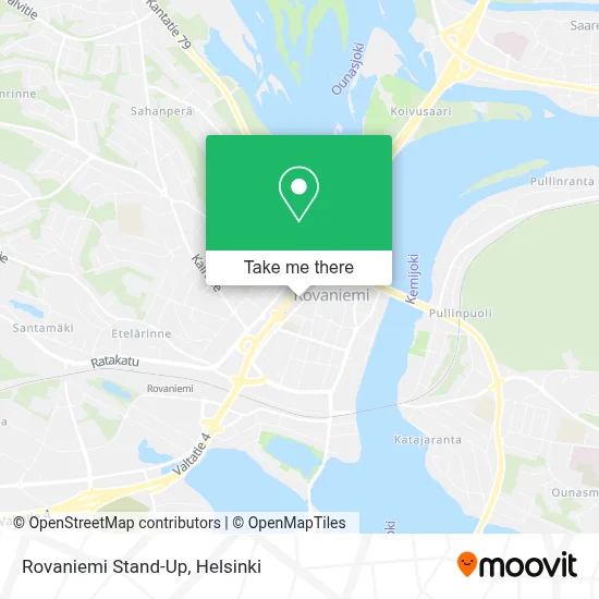Rovaniemi Stand-Up map