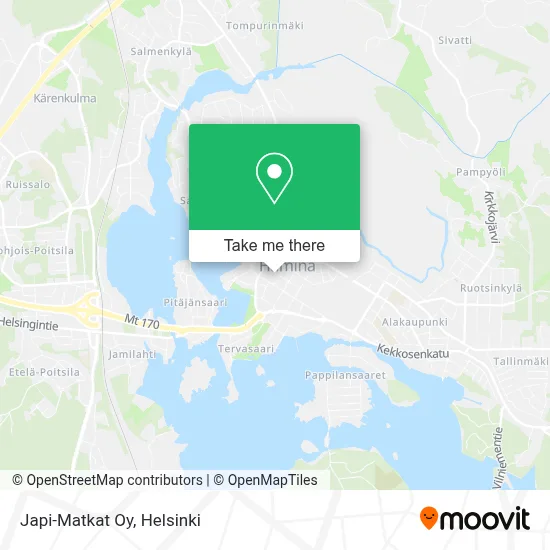 Japi-Matkat Oy map