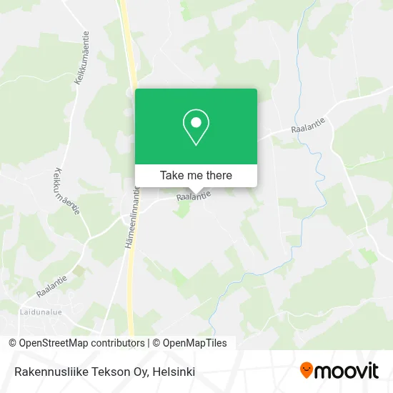 Rakennusliike Tekson Oy map