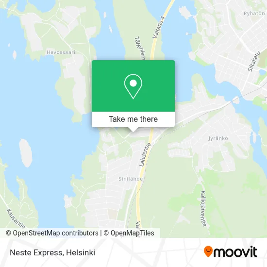Neste Express map