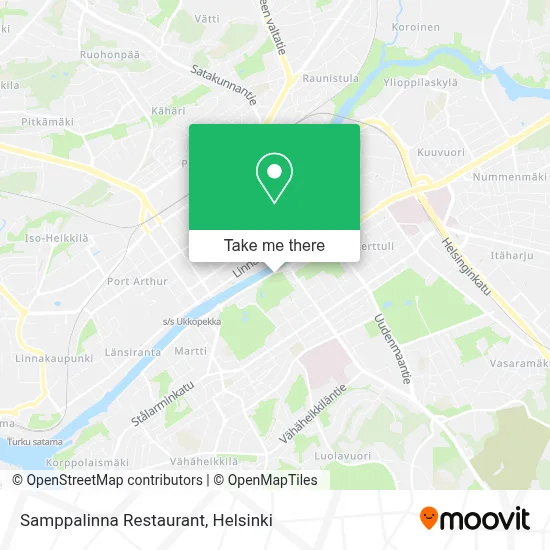 Samppalinna Restaurant map