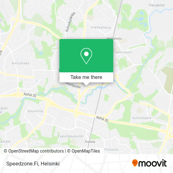 Speedzone.Fi map