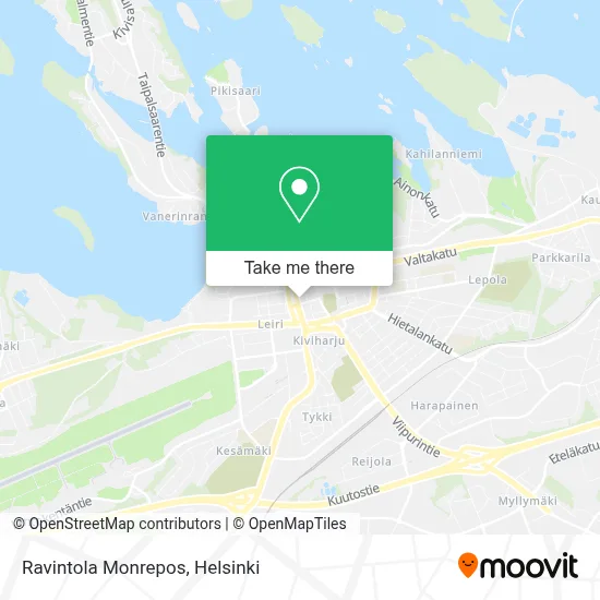 Ravintola Monrepos map