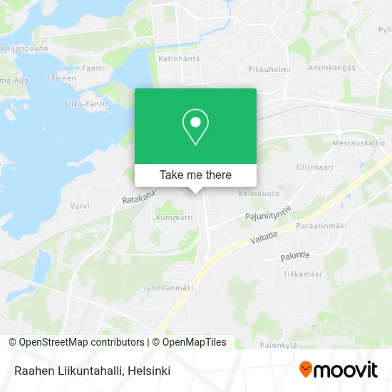 Raahen Liikuntahalli map