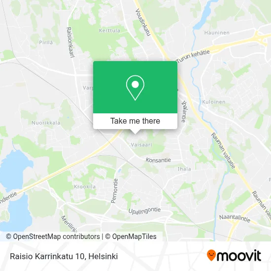 Raisio Karrinkatu 10 map