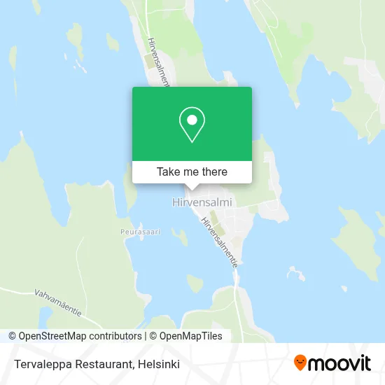 Tervaleppa Restaurant map