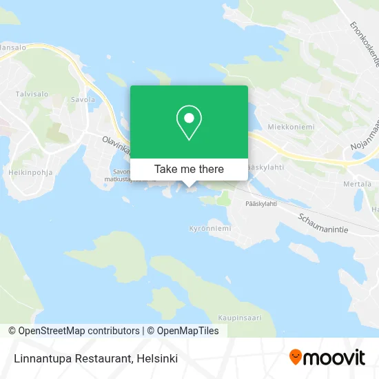 Linnantupa Restaurant map