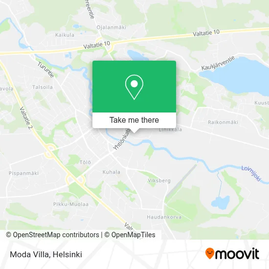 Moda Villa map
