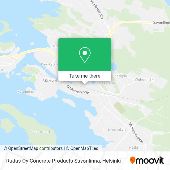 Rudus Oy Concrete Products Savonlinna map