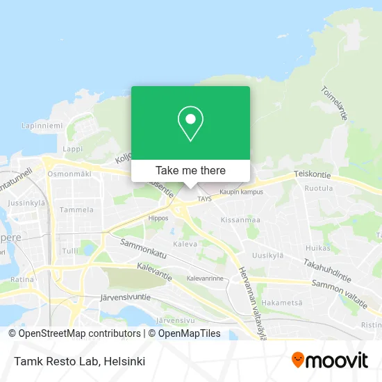 Tamk Resto Lab map