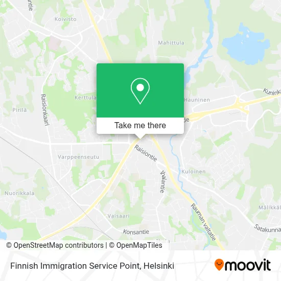 Finnish Immigration Service Point map