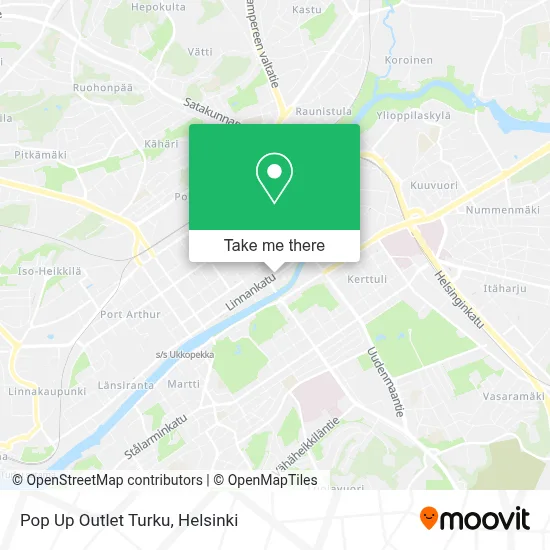 Pop Up Outlet Turku map