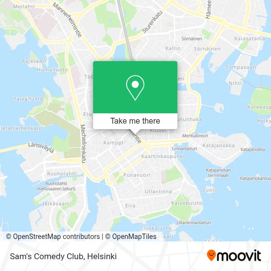 Sam's Comedy Club map