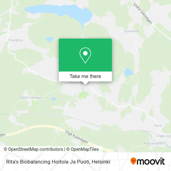 Rita's Biobalancing Hoitola Ja Puoti map