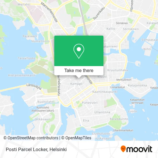 Posti Parcel Locker map