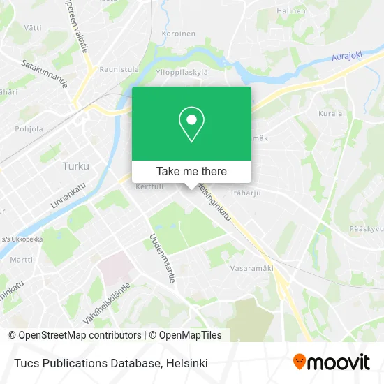 Tucs Publications Database map