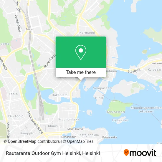 Rautaranta Outdoor Gym Helsinki map