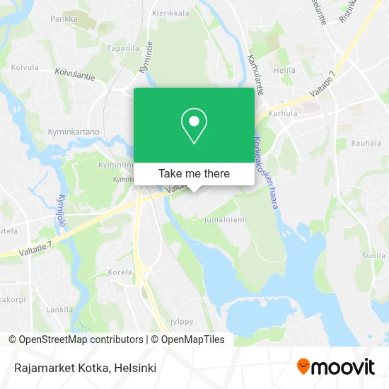 Rajamarket Kotka map