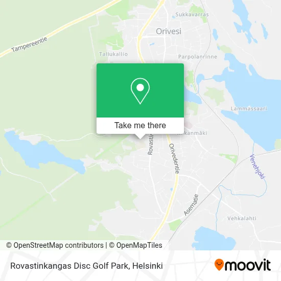 Rovastinkangas Disc Golf Park map