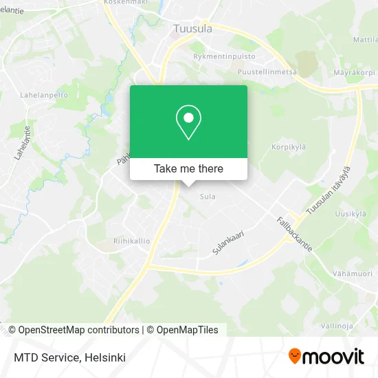 MTD Service map