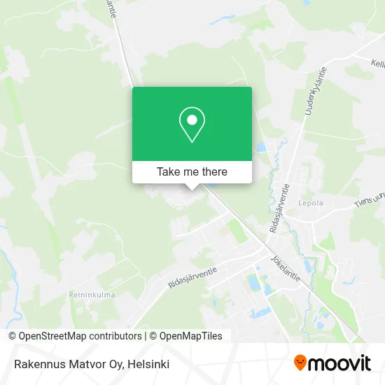 Rakennus Matvor Oy map
