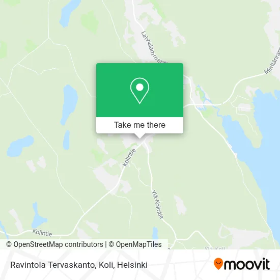 Ravintola Tervaskanto, Koli map