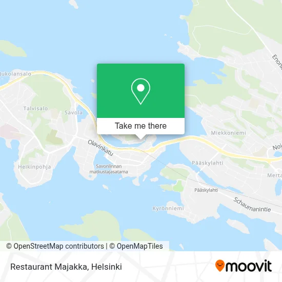 Restaurant Majakka map