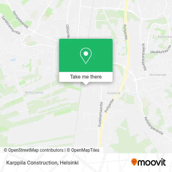 Karppila Construction map