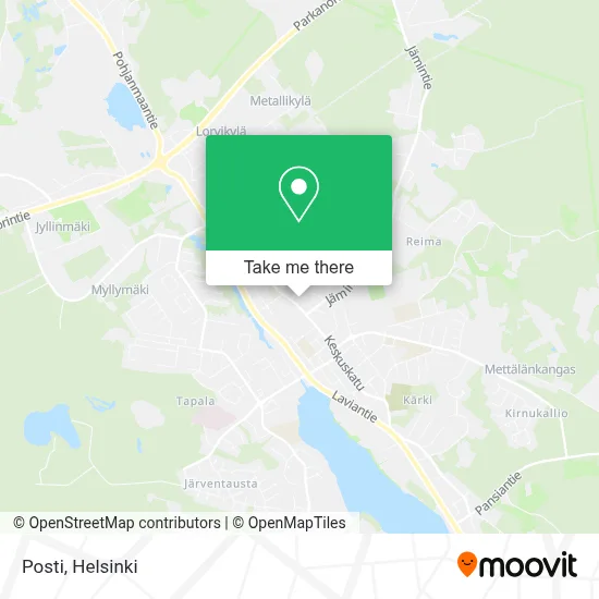 Posti map