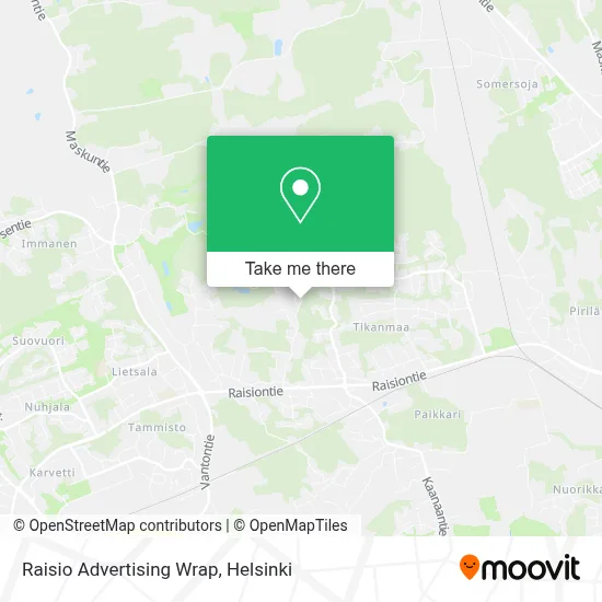 Raisio Advertising Wrap map