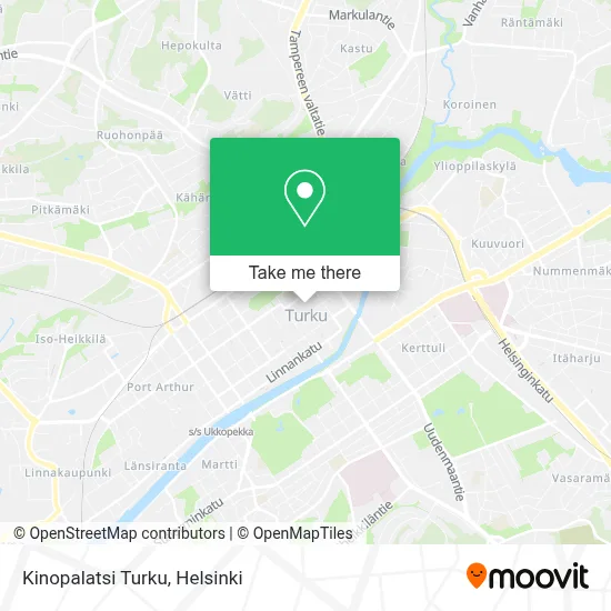 Kinopalatsi Turku map