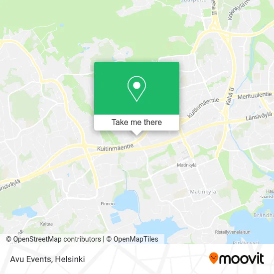 Avu Events map