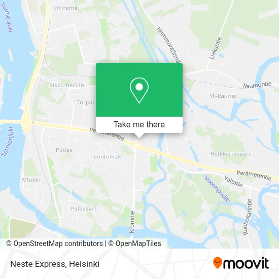 Neste Express map