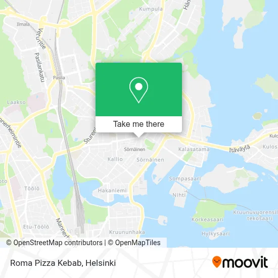 Roma Pizza Kebab map